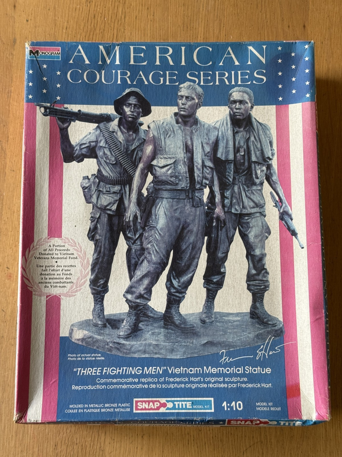 Snap Tite 1:10 Plastic Model Kit- Vietnam Memorial Statue - Three Fighting Men