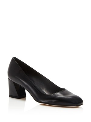 

STUART WEITZMAN Женские черные кожаные туфли без шнуровки с расклешенным носком Marymid, 6,5 м, Черный, MARYMID