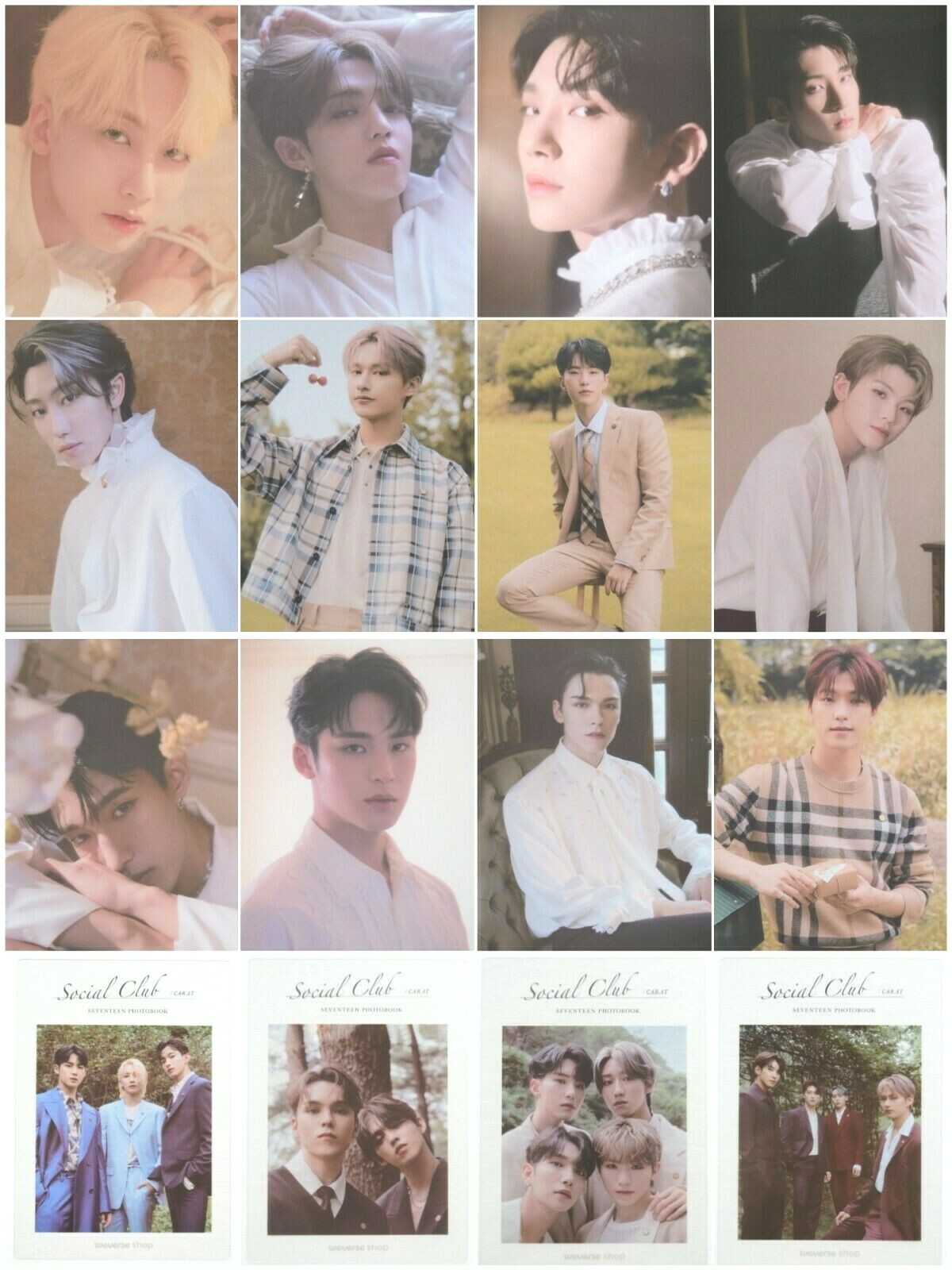 SEVENTEEN social club:carat セット SEVENTEEN PHOTOBOOK 「SOCIAL CLUB : CARAT」【グッズ】【+DVD