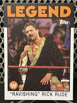 2016 Topps Heritage Rick Rude WWE Wrestling Card 1986 #94 Ravishing nWo Wcw AWA