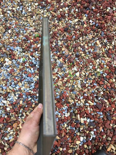 Antique Type Founder Heavy Brass Letterpress Galley Tray 13.25