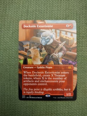 MTG Magic the Gathering BORDERLESS Dockside Extortionist Pack Fresh