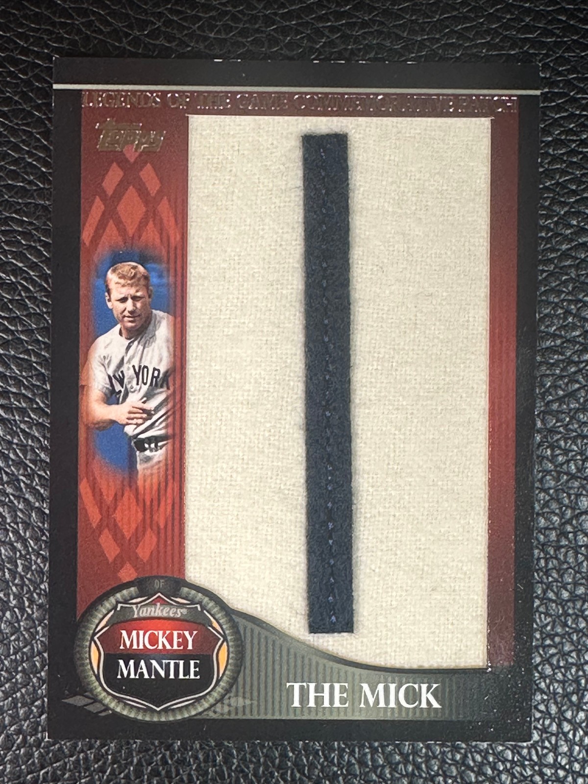 2009 Topps Legends Of The Game The Mick Mickey Mantle 11/50 Letter Patch