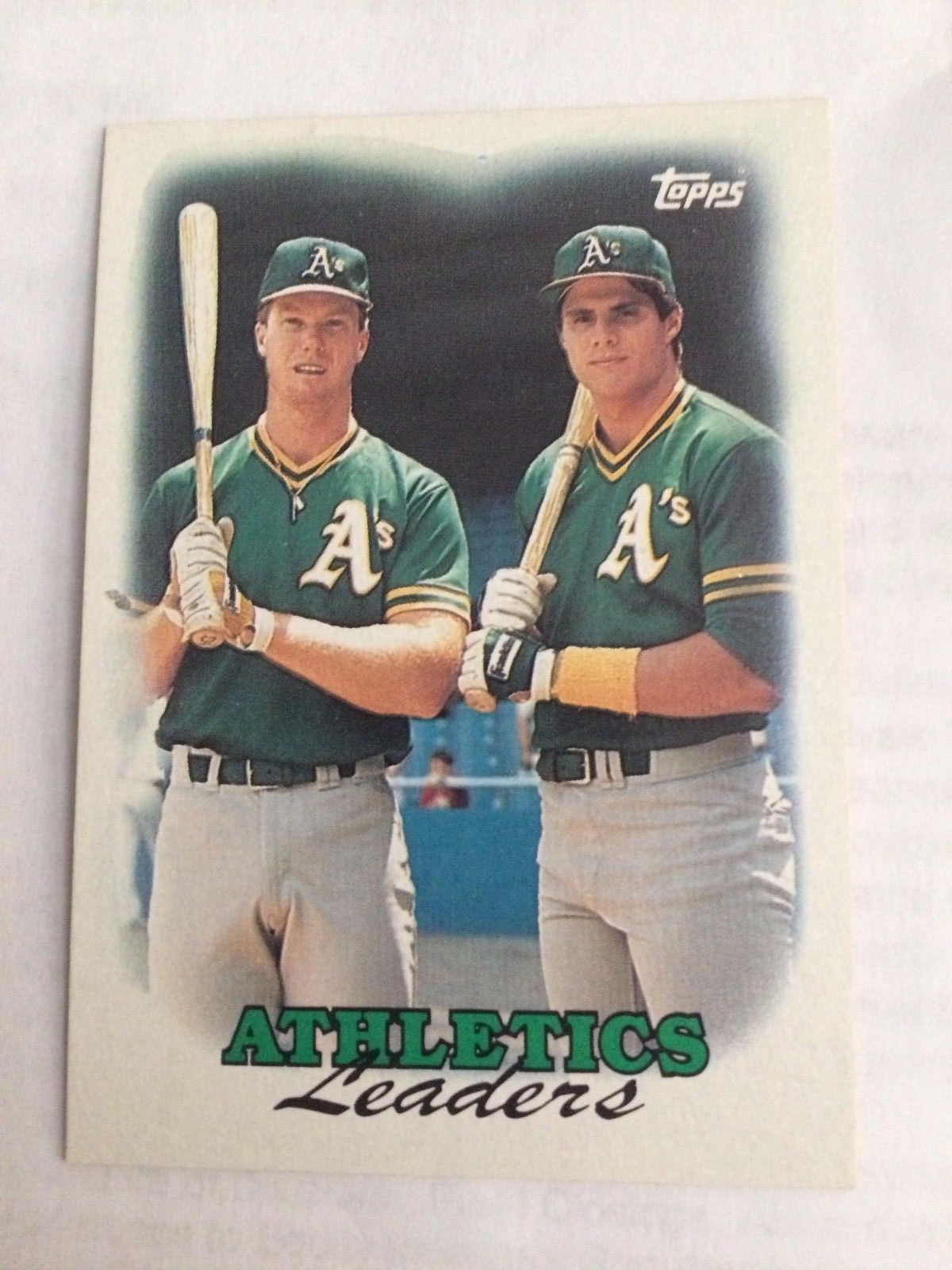 1988 Topps #759 - Mark McGwire/Jose Canseco - Oakland
