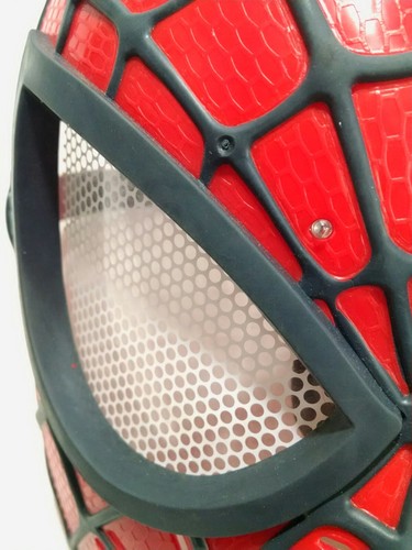 Spiderman mask heavy plastic with Red LEDs Adjustable Headstrap