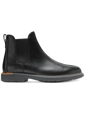 

Мужские туфли COLE HAAN GRANDSERIES черного цвета с язычком на блочном каблуке с круглым носком «Челси», 7 м, Черный, C36531