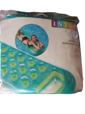 Intex Suntanner Lounge Inflatable Swimming Pool Float Sun Bed 74x28 