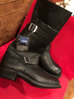 X Element Xelement LU1440  'Classic' Men's sz 13 Black Motorcycle Boots. New