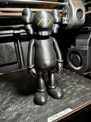 3D Printed - KAWS Figurine ( BLACK) - ''Companion''