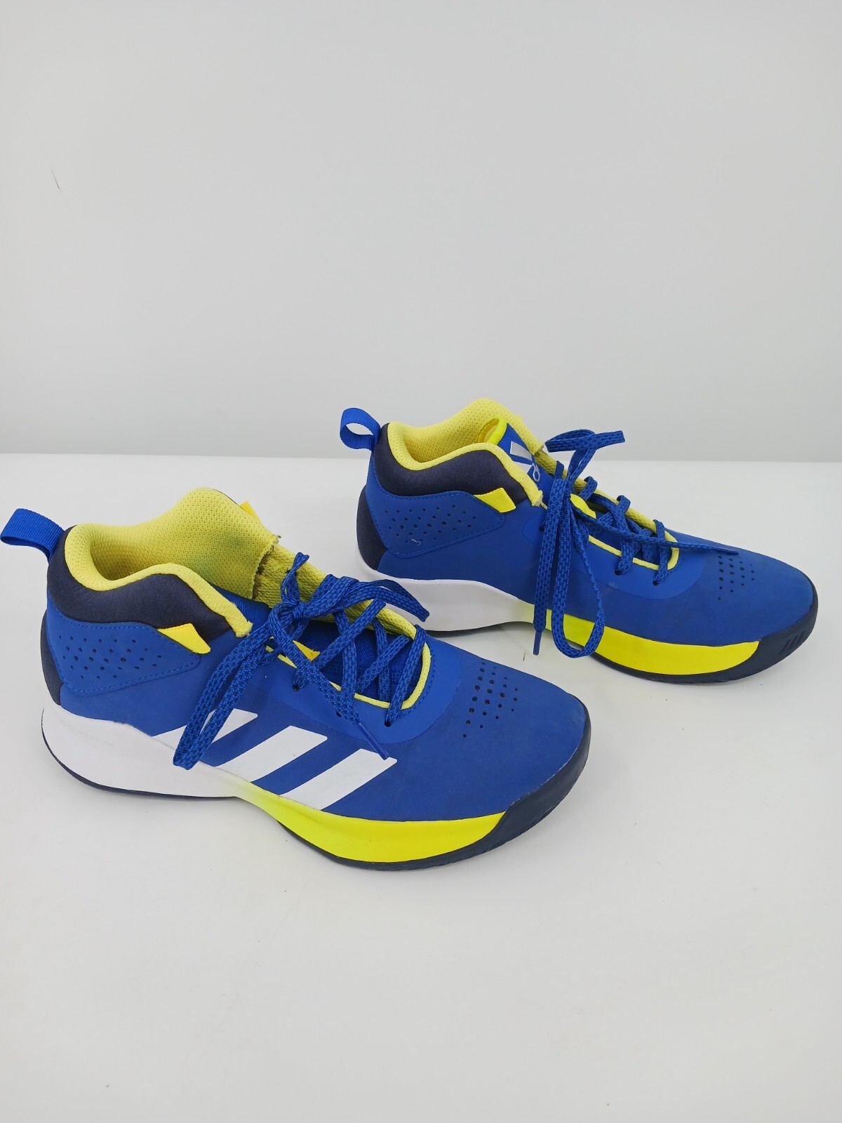 Adidas Men Shoe Sneaker 6 Blue/Yellow Athletic LHG 029003