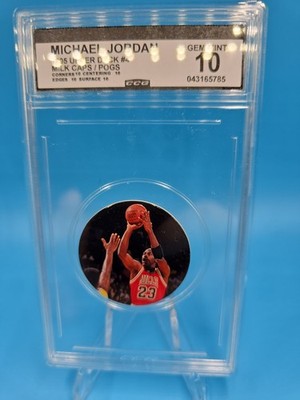 1995 Upper Deck #4 Michael Jordan Milk Cap/Pog #4 Gem Mint 10