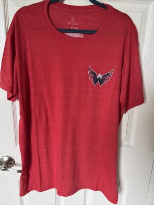 NHL Washington Capitals Mens SS Crew Neck Red T Shirt Fanatics X-Large