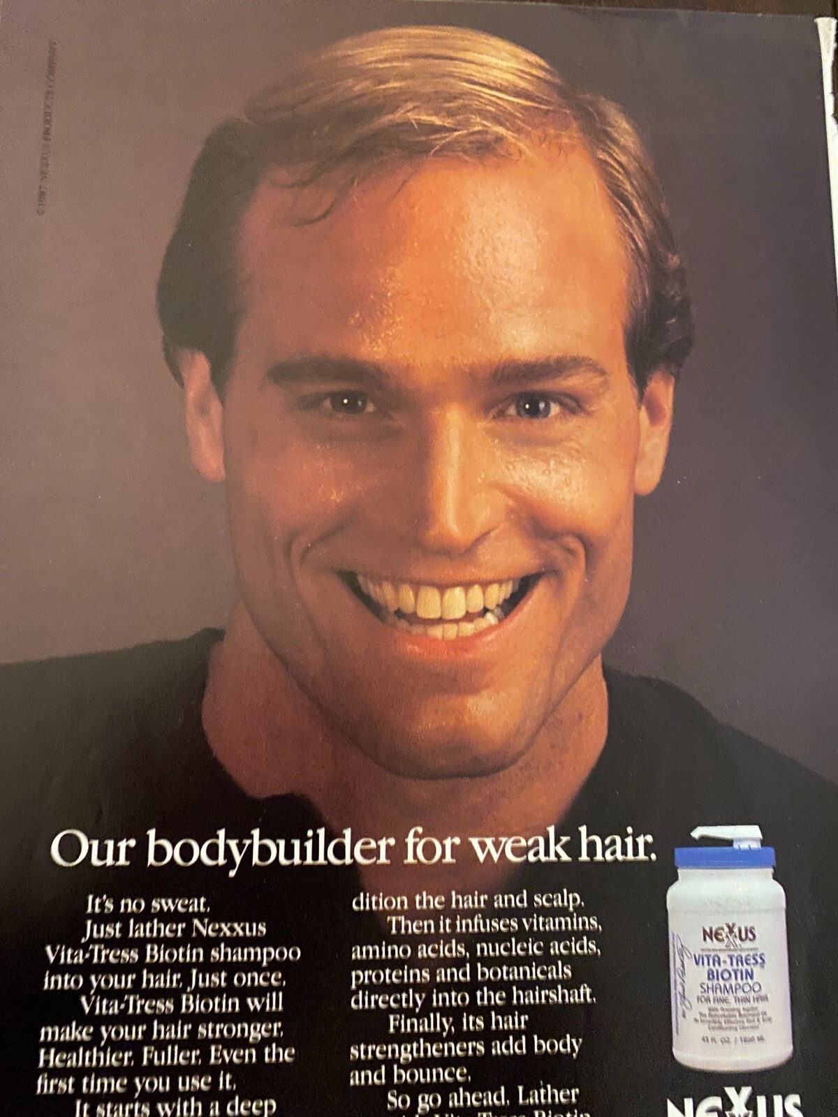 Nexus Shampoo, Full Page Vintage Print Ad