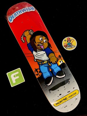 SUPER RARE Moose Noose Low Life Deathwish Skateboard Deck Pro Model 8.0