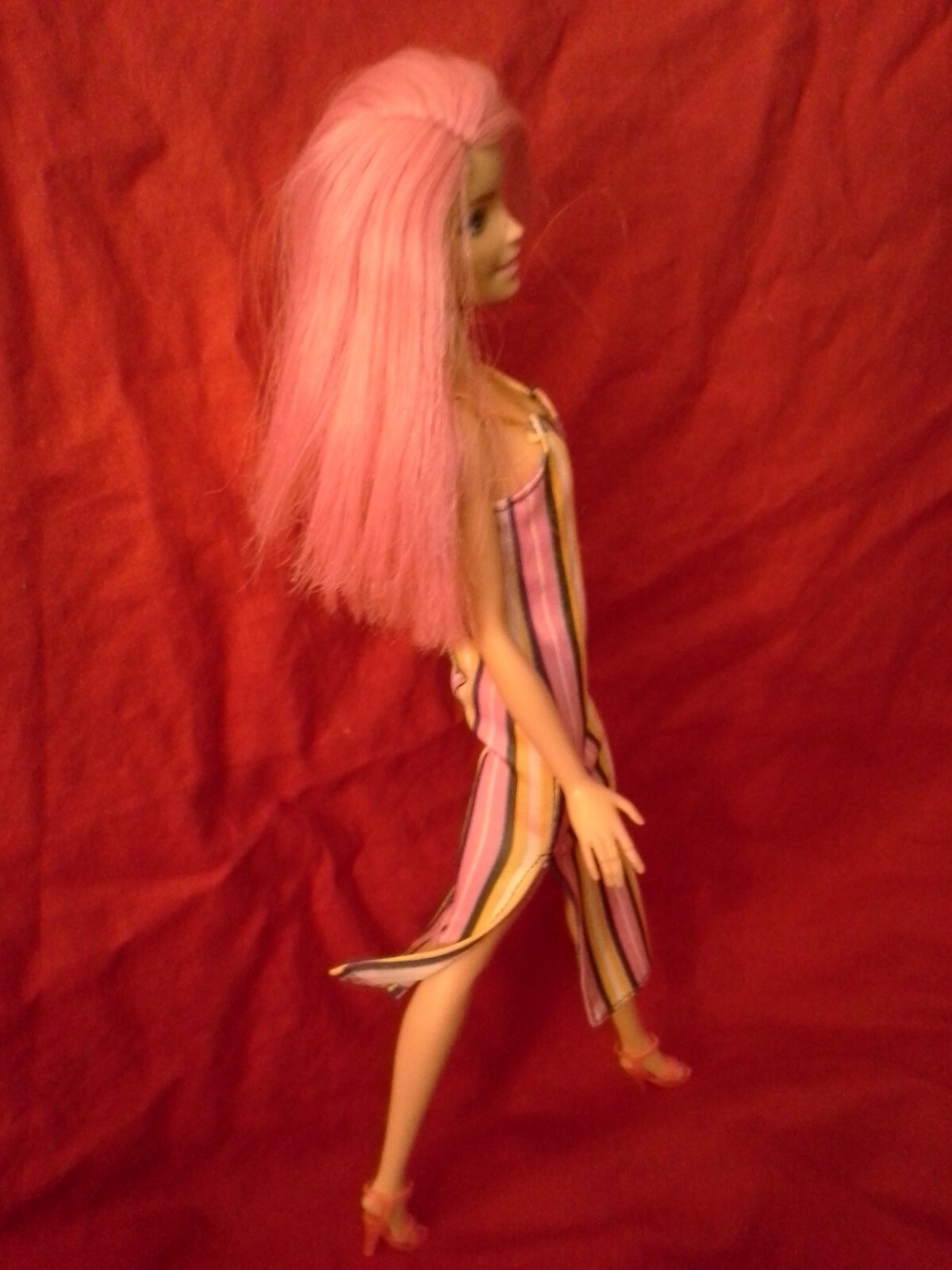 2017 Barbie And The Rockers Change Look Doll Rare (REDRESSED / NO EARRINGS)