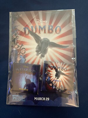 Dumbo Live Action Pin Set from Movie Premier SEALED BRAND NEW