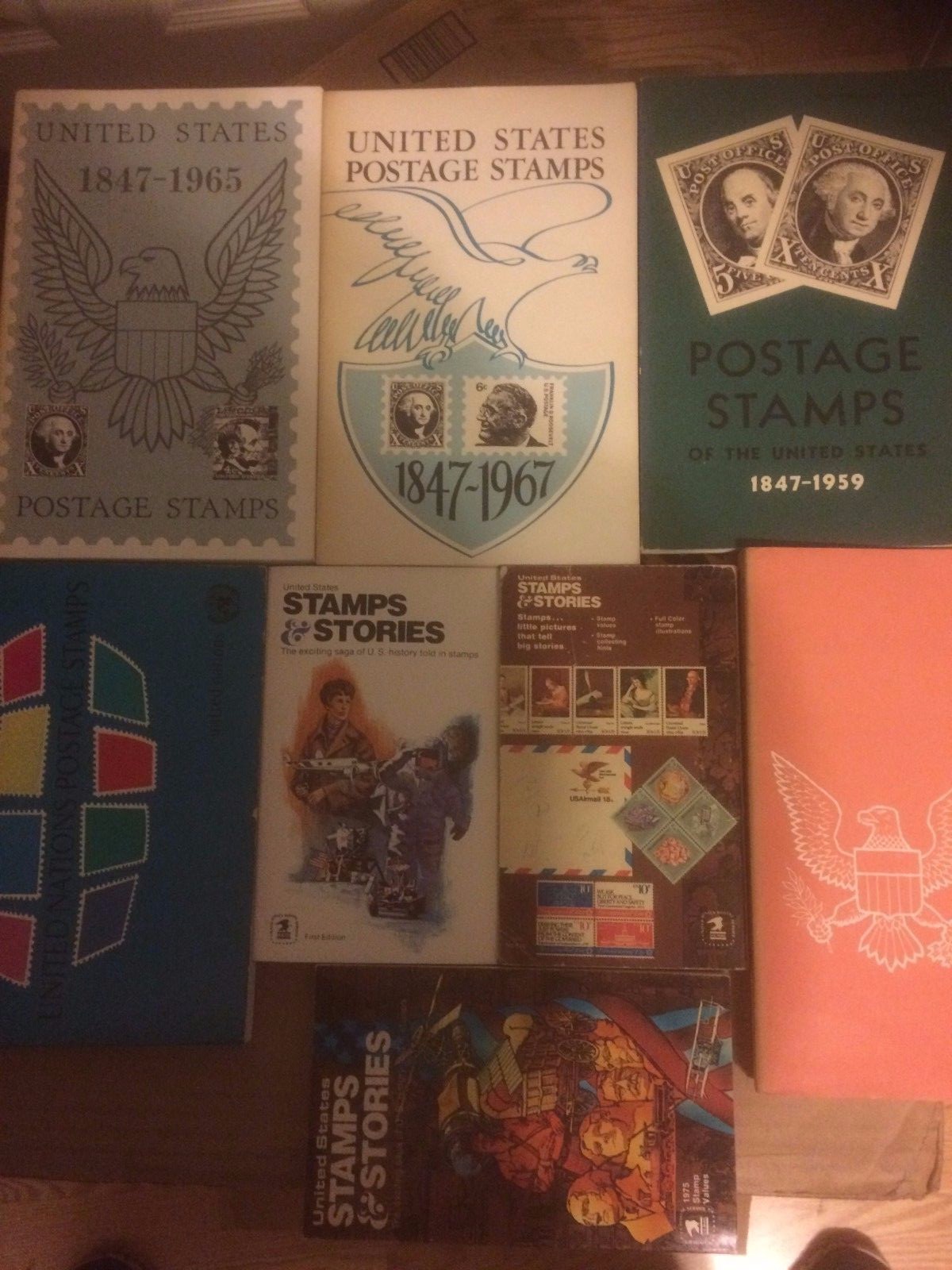 Stamp books, first day binders, albums