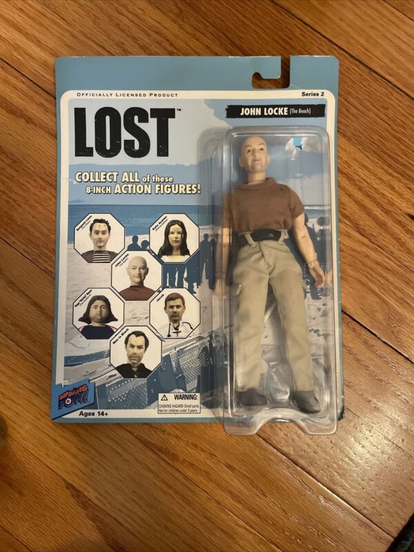 LOST John Locke Series 2 Action Figure. Complete on card, but plastic open.