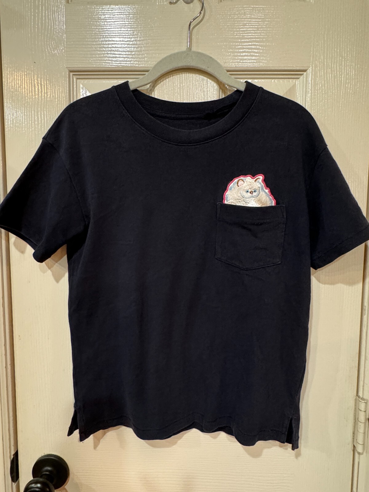 Tシャツ・カットソー [DOGMA EHKS] WHITE CAT SHORT SLEEVE Kim Jones White Cat Blue Short Sleeve T shirt SZ S from