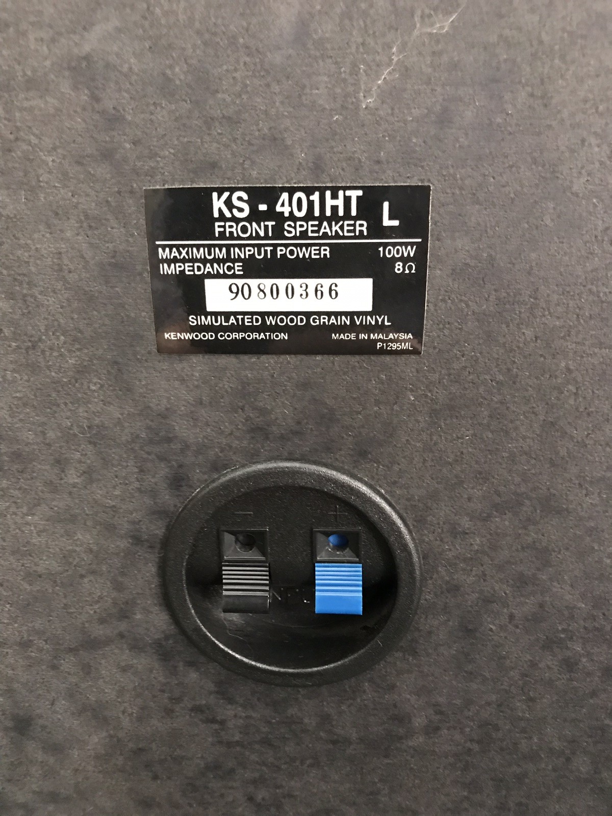 KENWOOD KS-401HT Right & Left Front Speakers - TESTED & WORKING