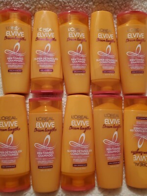 L'oreal Paris Elvive Dream Lengths Restoring 5 Shampoo & 5 Conditioner 12.6oz