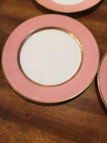 Set Of 4 FITZ AND FLOYD RENAISSANCE PEACH DINNER PLATES 10 3/8