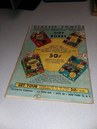 CLASSIC COMICS #12 RIP VAN WINKLE 3rd edition print Classics illustrated HRN 20