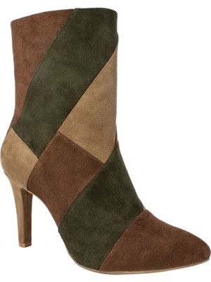 

RIALTO Женские коричневые мягкие ботильоны Casilda на шпильке с миндалевидным носком, 7,5 м, Коричневый, CASILDA