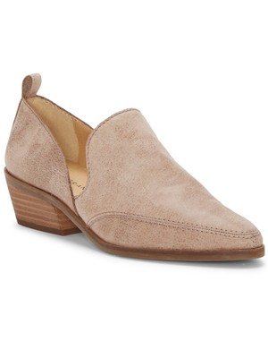 

LUCKY BRAND Женские бежевые кожаные лоферы Mahzan Almond без шнуровки на каблуке 5,5 м, Бежевый, LK-MAHZAN