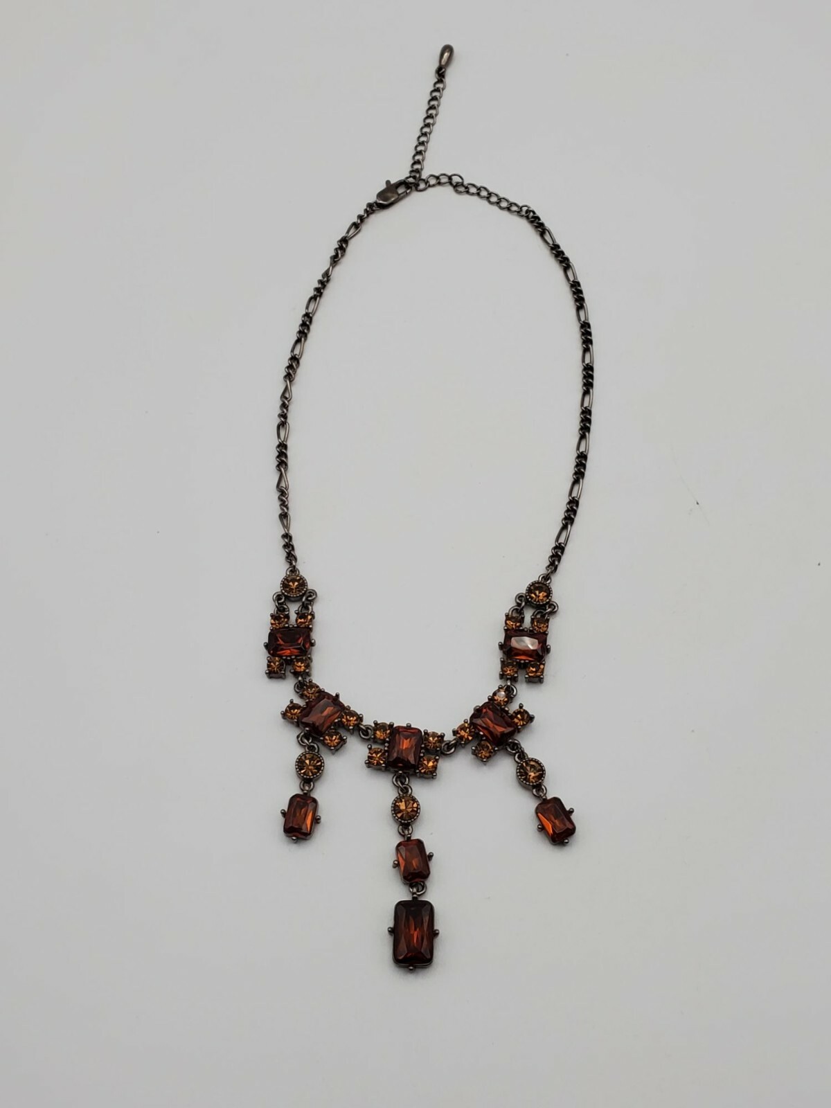 Multi shape Rhinestone dangle drop chain necklace (N307) | eBay