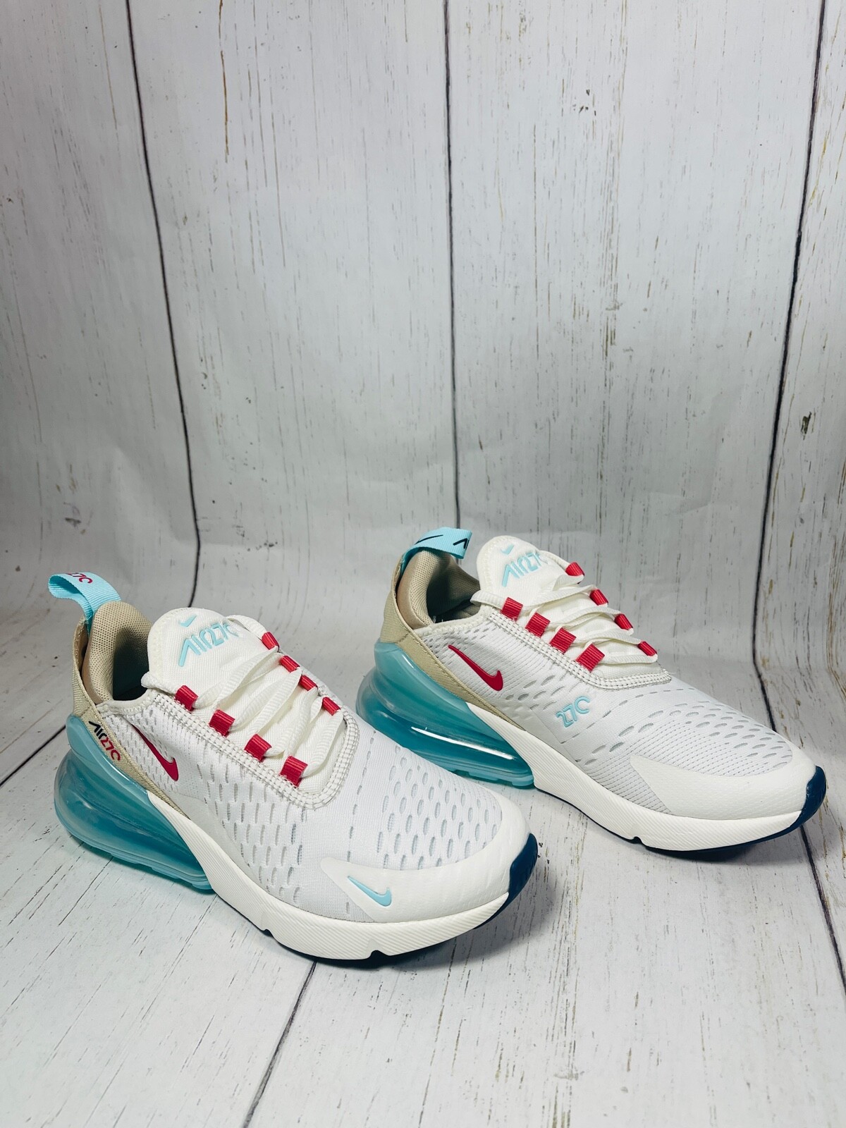モンテスラ Nike Air Max 270 White/Volt/Laser Fuscia Men's Size 13