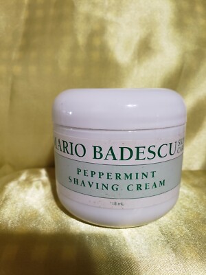 Mario Badescu Peppermint Shaving Cream, 118ML HAS SOME LABEL DAMAGE SEALED