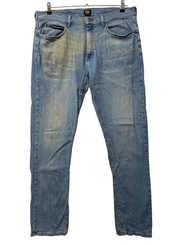 Lee Herren Jeans W36 L32 Slim Fit Blau Stretch Denim Hose Modern Bequem 11272