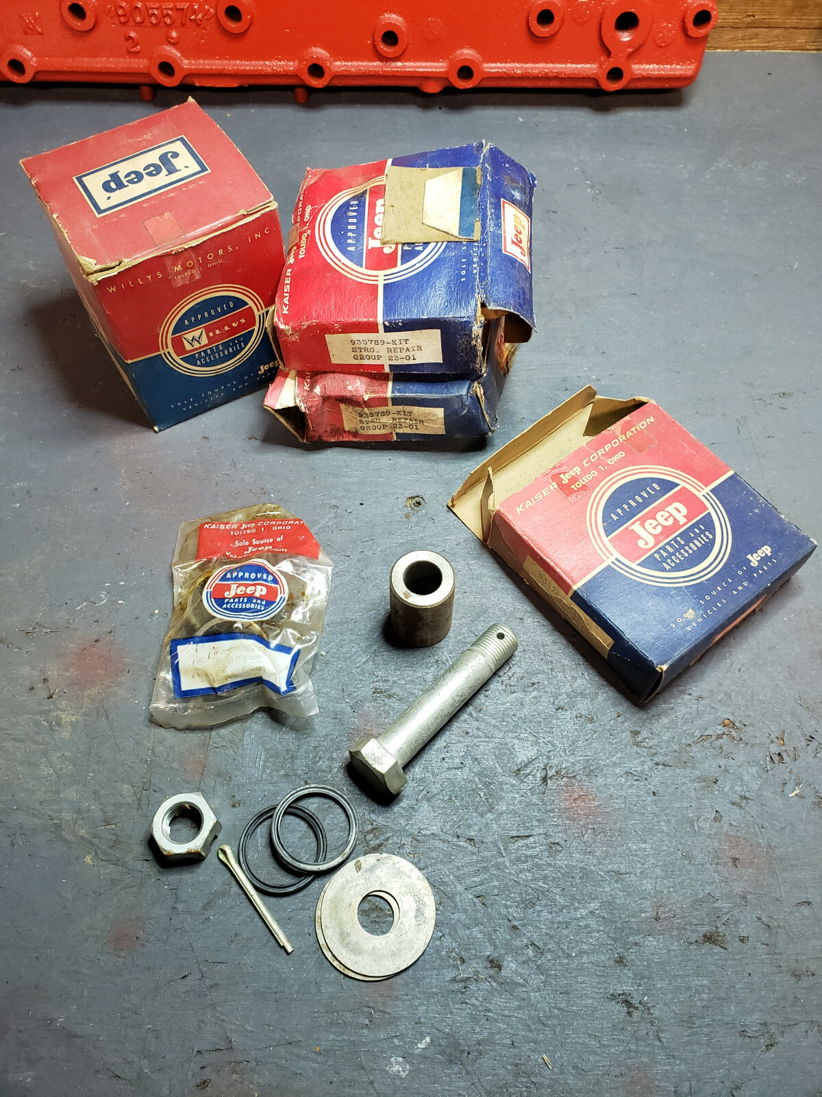 Jeep Willys Late Cj5/6 Jeepster Commando Nos Steering Repair Kit Part