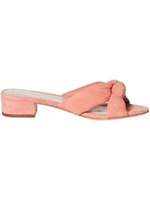 LOEFFLER RANDALL Женские замшевые шлепанцы Melon Pink Puff Elsie Slip On Slip On 8 B