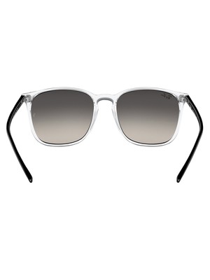 RAY BAN RAY-BAN MEN'S SQUARE TRANSPARENT SUNGLASSES, GREY