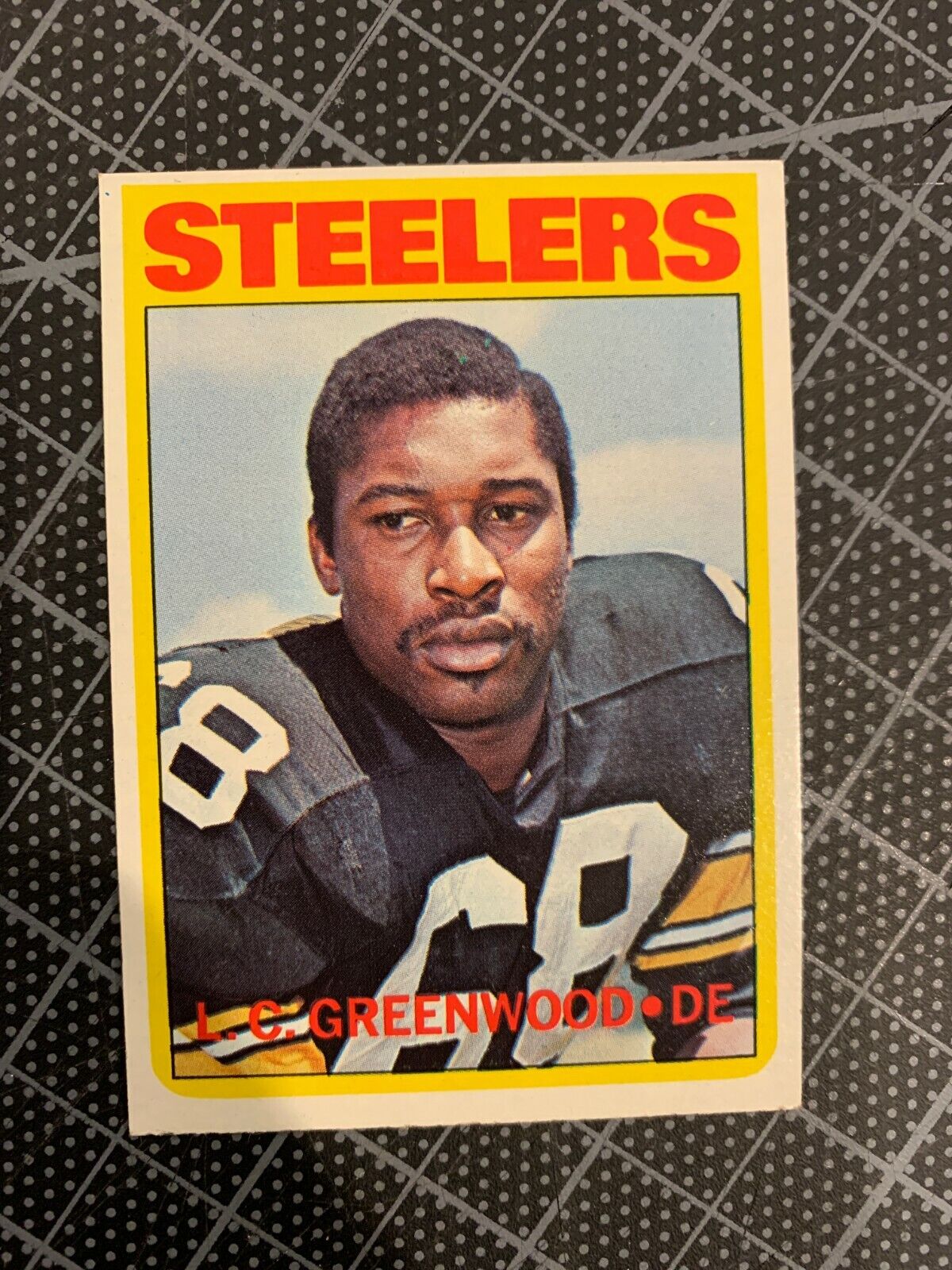 1972 TOPPS #101 LC GREENWOOD PITTSBURGH STEELERS ROOKIE FOOTBALL CARD NM SG. rookie card picture