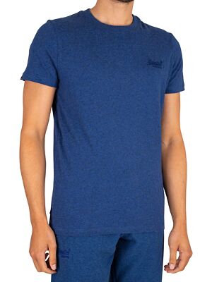 

Мужская футболка с вышитым логотипом Superdry, синяя, Синий, M1011245A-5XV