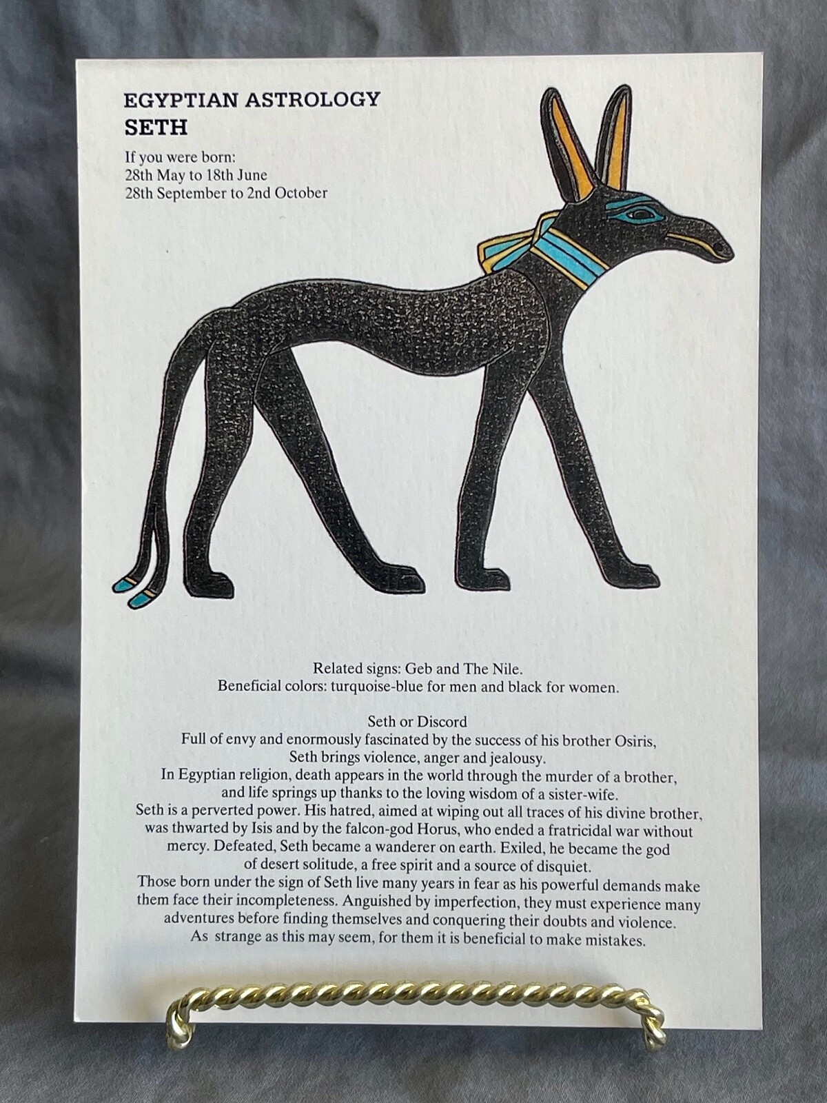 MY EGYPT エジプシャンオイル ZODIAC CALENDAR MY EGYPT エジプシャンオイル ZODIAC CALENDAR The Ancient