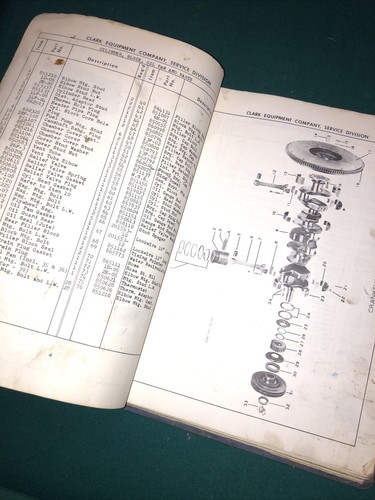 CLARK Equipment Parts Book Manual #77 Forklift, YARDLIFT "c&rdquo; 60