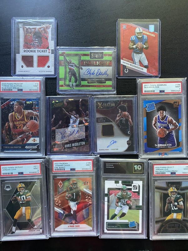 $1 VALUE All Sports Mystery Packs, 1-3 Cards, Slabs, Request