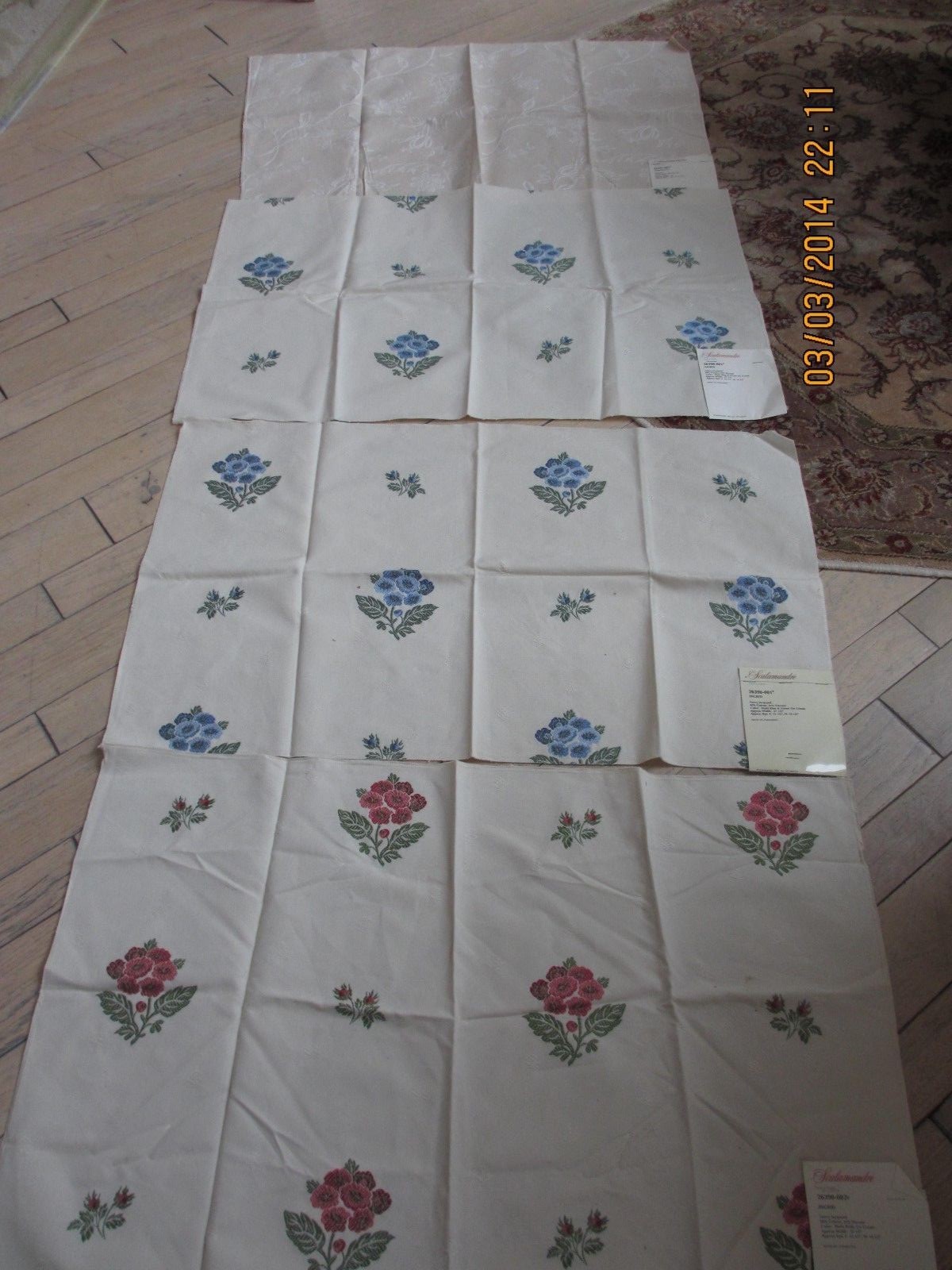 SCALAMANDRE (4) FABRIC SAMPLES 17