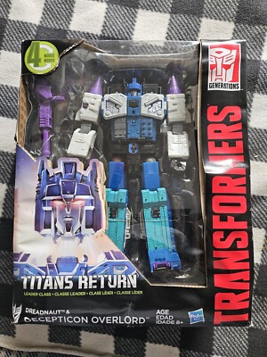 Transformers Titans Return Leader Overlord & Dreadnaut MISB 2016 Damaged Box