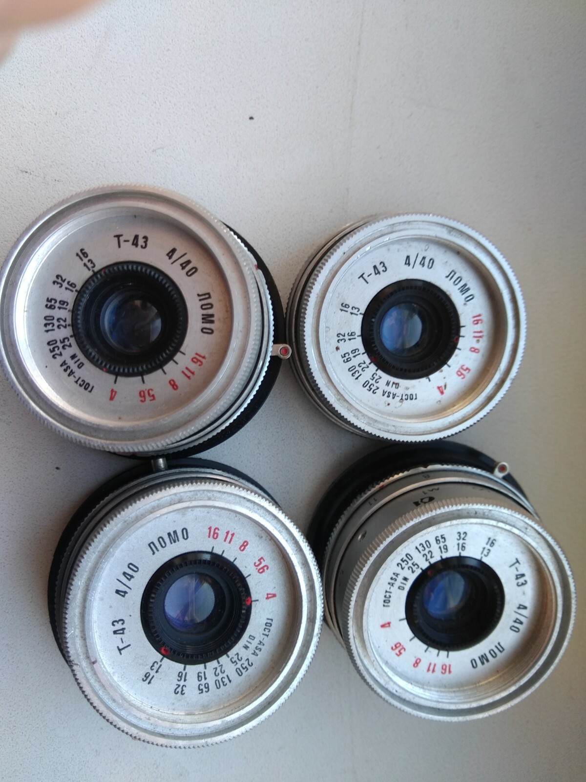 Т-43 LOMO 4/40 Lens from SMENA 8M with shutter 4 pcs. | eBay