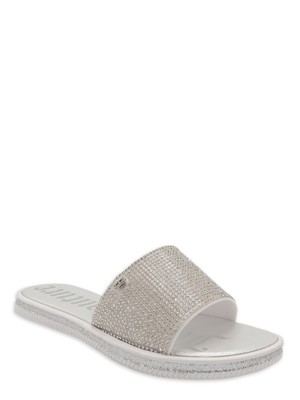 

JUICY COUTURE Женские серебристые шлепанцы Yippy с бисером, 6 м, Серебряный, JC-YIPPY