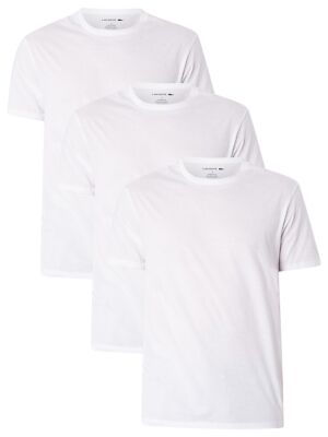 

Комплект из 3 мужских футболок Lacoste Crew, белый, TH3451-00-001