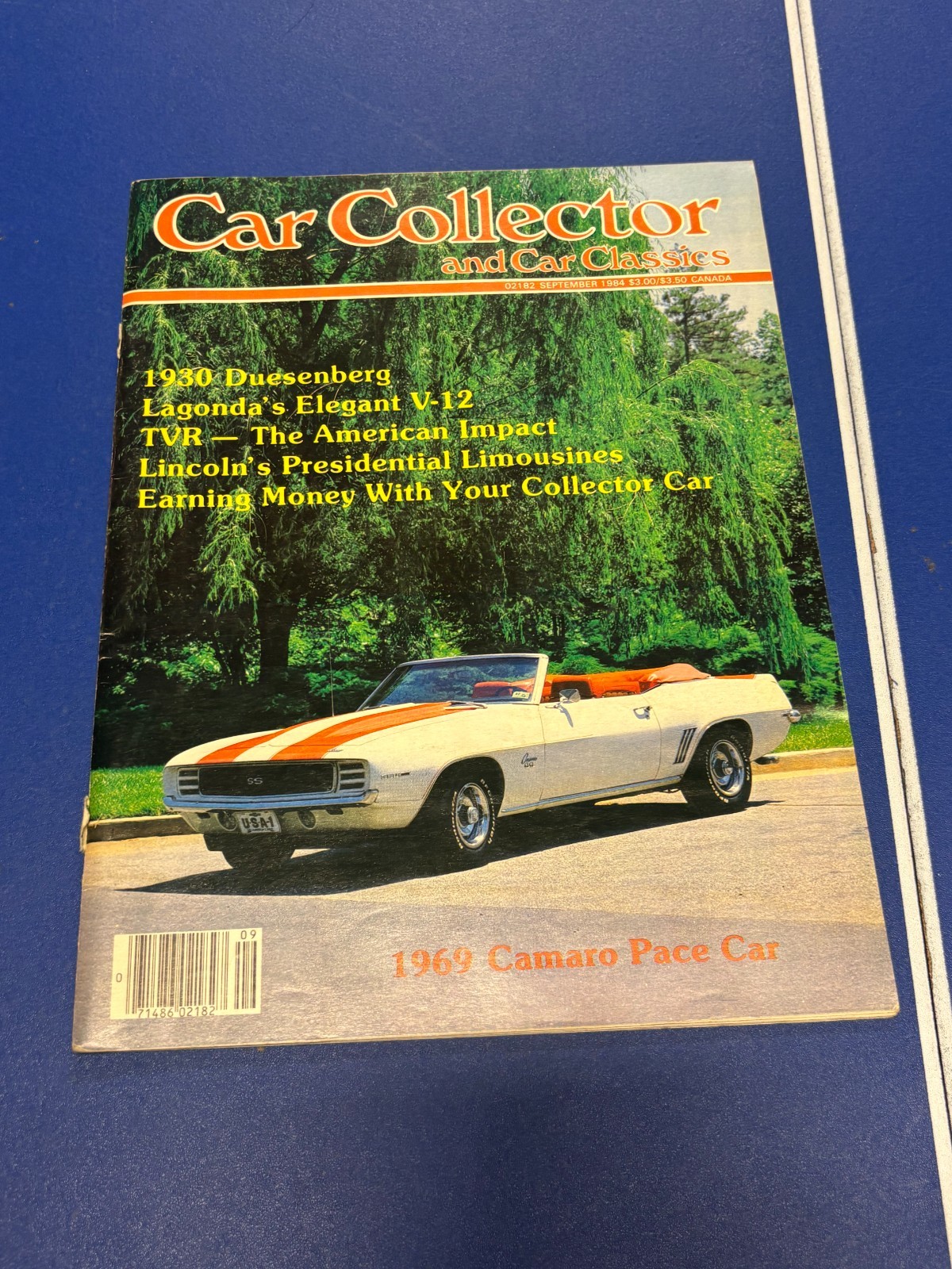 September 1984 Car Collector and Car Classics Magazine