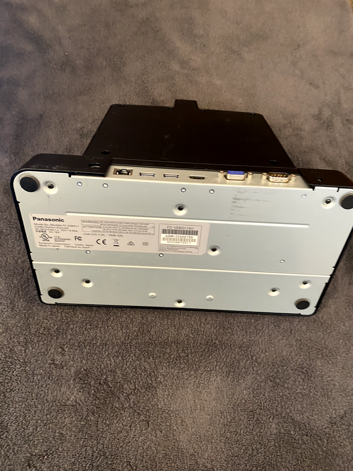 Panasonic FZ-VEBG11 Cradle- Docking Station for any FZ-G1 TOUGHPADS Tablets