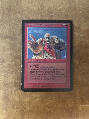 MTG BETA **RARE** TWO-HEADED GIANT OF FORIYS EX CONDITION!  