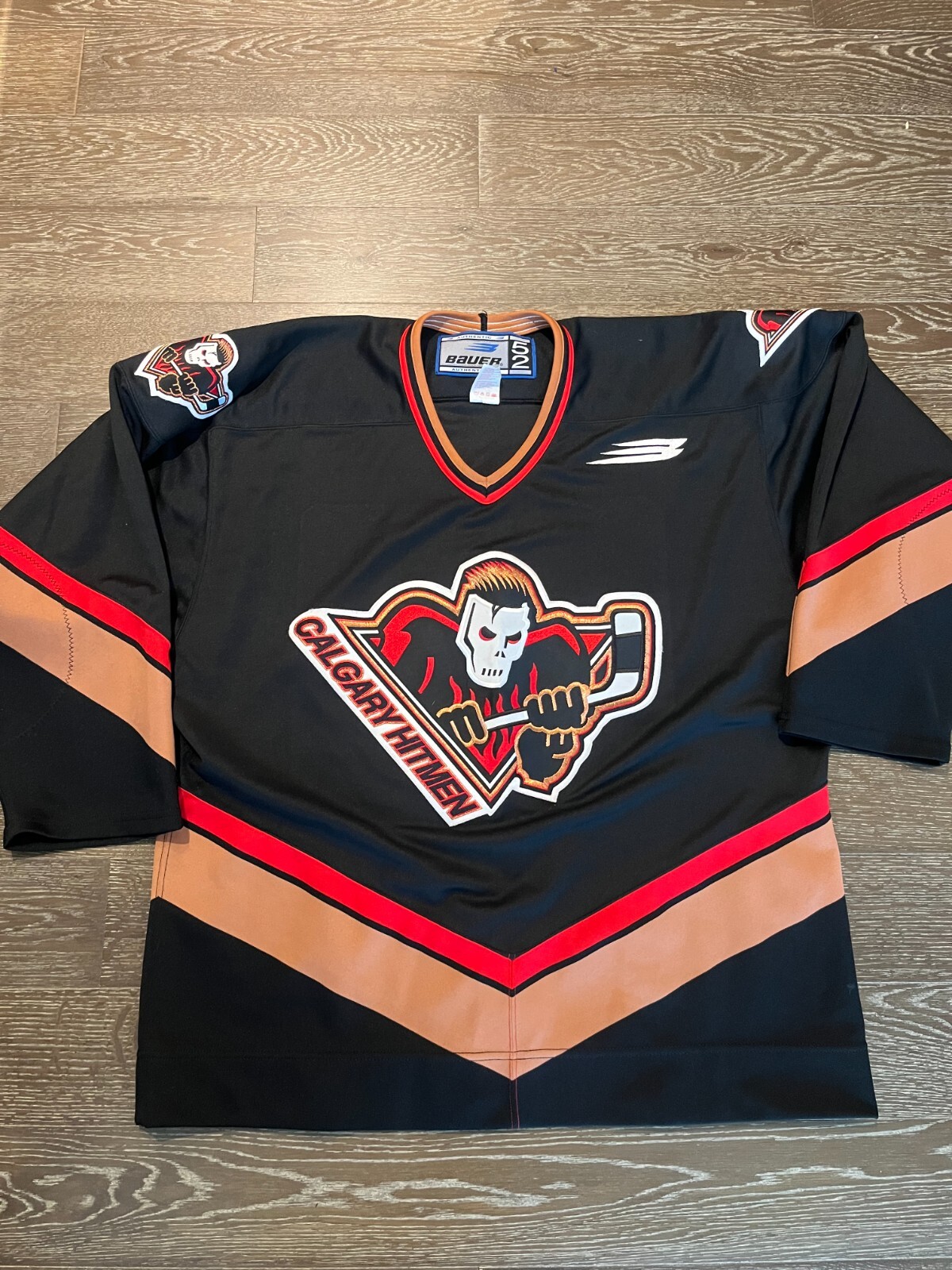 CCM - 【CCM】NHL Calgary Flames ホッケーゲームシャツA-3514 Calgary Flames Alternate Horse Head CCM Hockey Jersey Youth